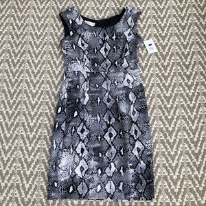 London Style snake print dress size 6 New